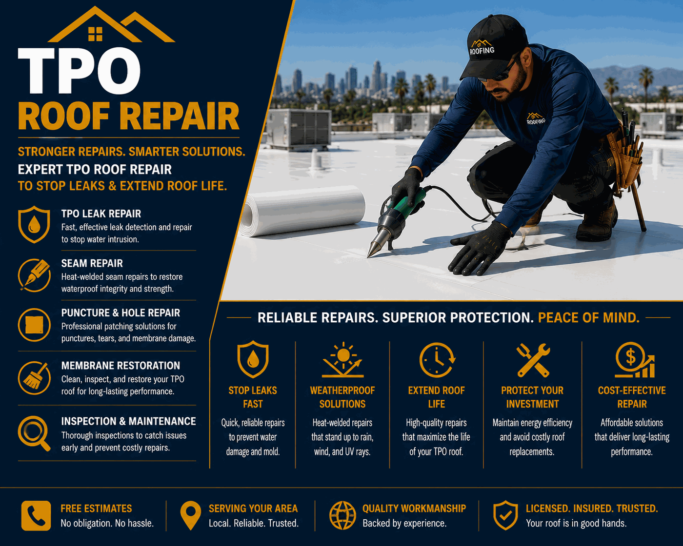 ​Los Angeles TPO Roof Repair