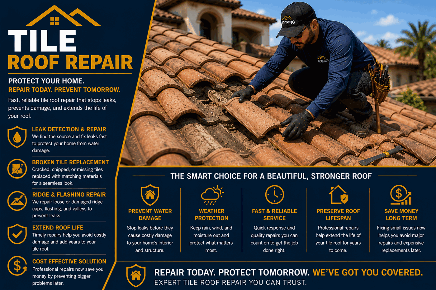 Los Angeles Tile Roof Repair